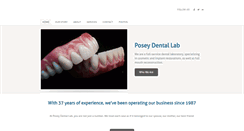 Desktop Screenshot of poseydentallab.com