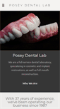Mobile Screenshot of poseydentallab.com