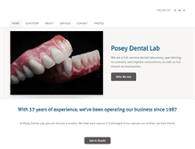 Tablet Screenshot of poseydentallab.com